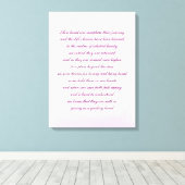 Beileid Gedicht Kunst Leinwanddruck (Insitu (Holzboden))