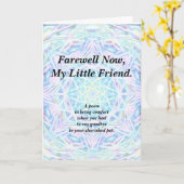 Beileid Gedicht PBP geklappte Grußkarte Karte (Gelbe Blume)