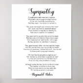 Beileid Gedicht von Reginald Heber Poster (Vorne)
