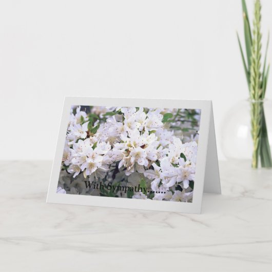 Beileid-geklappte Grußkarte Karte (Vorderseite)