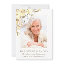 Beileid Gelbe Rose Foto Gedächtnisfeier