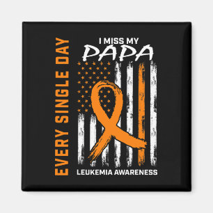 Beileid Geschenke Verlust Papa Orange Leukemia Awa Magnet