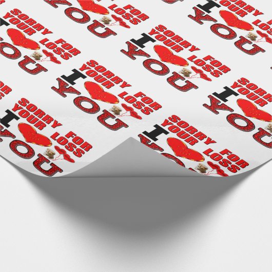 Beileid Geschenkpapier (Ecke)