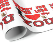 Beileid Geschenkpapier (Rolleneckpunkt)