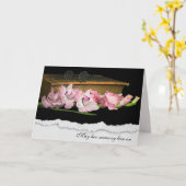 Beileid Gladiolus über die Alte Bibel Karte (Gelbe Blume)