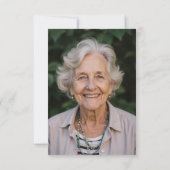 Beileid Gold Cross Foto Beerdigung Dankeskarte (Rückseite)