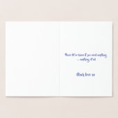 Beileid (Gold Foil) Card by dalDesignNZ Folienkarte (Innenseite)