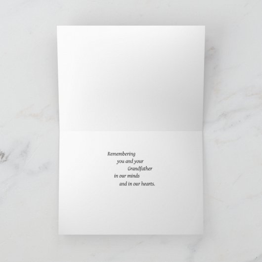 Beileid Großvater Karte (Innenseite)