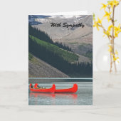 Beileid, Gruß der Kanus Karte (Gelbe Blume)