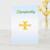 Beileid Grußkarte Karte (Gelbe Blume)