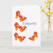 Beileid Grußkarte Karte (Gelbe Blume)