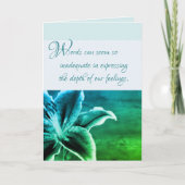 Beileid Grußkarte Karte (Vorderseite)