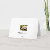 Beileid Grußkarte Karte (Rückseite)