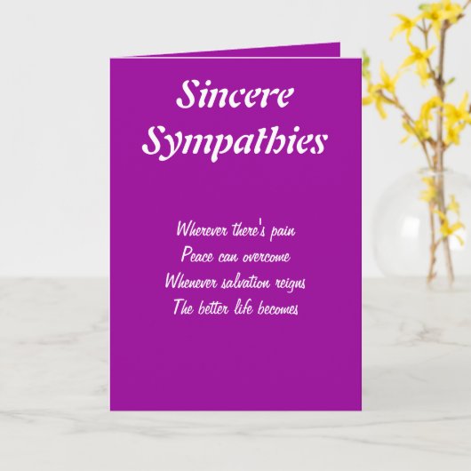 Beileid-Grußkarten Karte (Gelbe Blume)