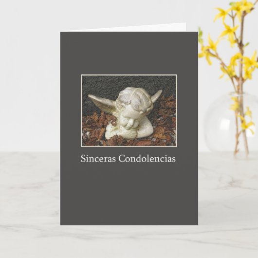 Beileid Guardian Angel Karte (Gelbe Blume)