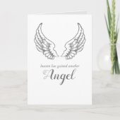 Beileid Heaven Angel | Religiöses Denken von Ihnen Karte (Vorderseite)