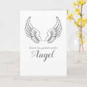 Beileid Heaven Angel | Religiöses Denken von Ihnen Karte (Gelbe Blume)