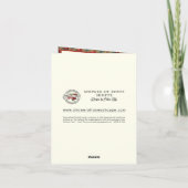 Beileid Heilige Familienschrift Rosary Rose Karte (Rückseite)