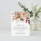 Beileid Herbst Blüte Beerdigung Dankeskarte (Stehend Vorderseite)