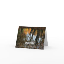 Beileid Herbstreflektionen Danke Notizkarte