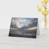 Beileid "Herz in den Wolken" Karte (Gelbe Blume)