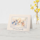 Beileid Hibiskus Abstrakt Karte (Gelbe Blume)