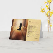 Beileid Himmlisch Bridge Silhouette Karte (Gelbe Blume)