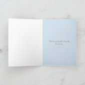 Beileid Hummingbird mit Magnolia-Blume Karte (Innenseite)