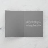 Beileid "Hund verlieren" Graue Hand gezogen Karte (Innenseite)