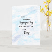 Beileid Hunde Beileid Gemäldete Begrüßung Karte (Gelbe Blume)