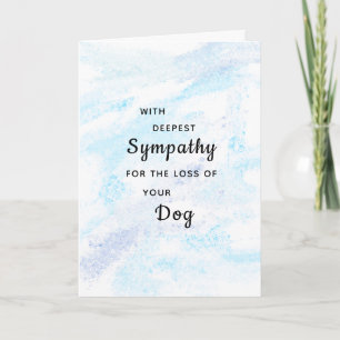 Beileid Hunde Beileid Gemäldete Begrüßung Karte