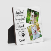 Beileid-Hunde-Memorial Pet Loss Keepake-Foto Fotoplatte (Vorderseite)