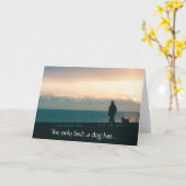 Beileid-Hundekarte Karte (Gelbe Blume)