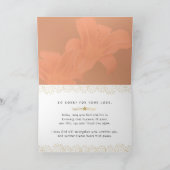 Beileid, ich bin die Auferstehung und das Leben Karte (Innenseite)