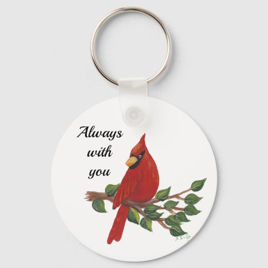 Beileid Immer mit Kardinal Schlüsselanhänger (Vorderseite)