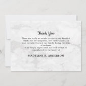 Beileid in Liebe Erinnerung Moderne 3-Foto Beerdig Dankeskarte (Rückseite)