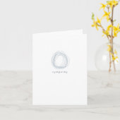 Beileid (innen leer) karte (Gelbe Blume)