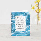 Beileid Inspiration Bibel Verse Ozean Karte (Gelbe Blume)