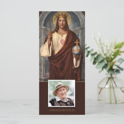 Beileid Jesus unser König Beerdigung Dankeschön Ka (Stehend Vorderseite)