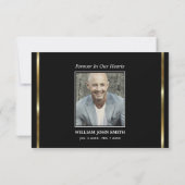 Beileid Jewish Star David DANK YOU | FOTO Dankeskarte (Rückseite)