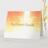 Beileid kann Erinnerungen Ihr Herz stärken Karte (Gelbe Blume)