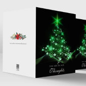 Beileid kardiert Smaragdbaum des Weihnachten| Feiertagskarte