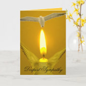 Beileid_ Karte (Gelbe Blume)