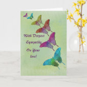 Beileid Karte (Gelbe Blume)