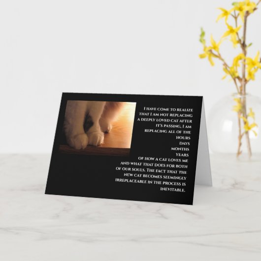 Beileid Karte (Gelbe Blume)