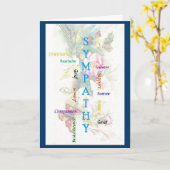 Beileid Karte (Gelbe Blume)