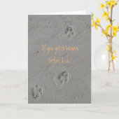 Beileid Karte (Gelbe Blume)