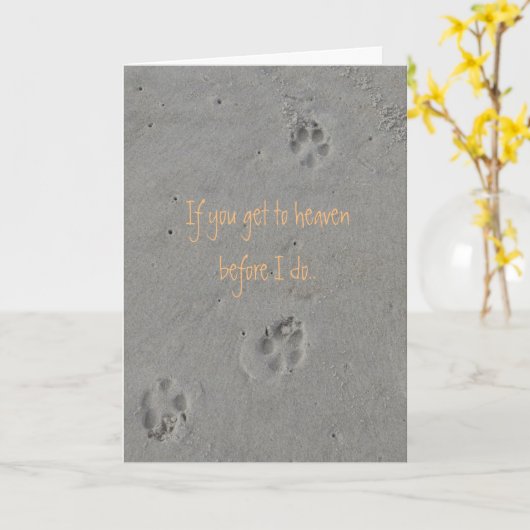 Beileid Karte (Gelbe Blume)