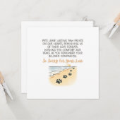 Beileid Karte (Vorderseite/Rückseite Beispiel)