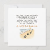 Beileid Karte (Vorderseite)